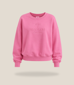 Bluza damska różowa bez kaptura 